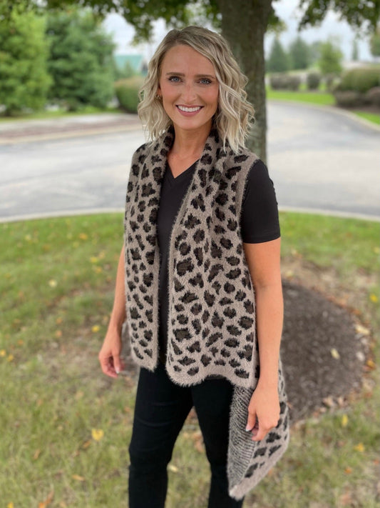 Crazy for Leopard Vest